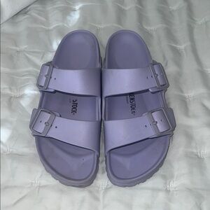 Birkenstock Lavender Slide Sandals